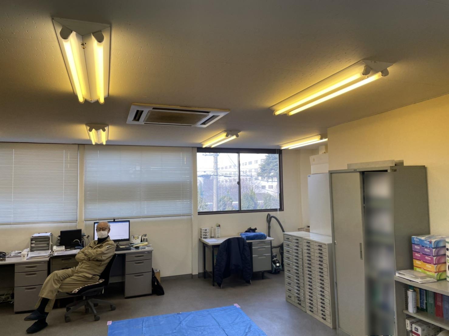 茨城県古河市　某会社事務所　業務用エアコン更新工事