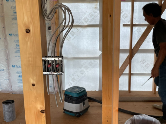 栃木県野木町　T様邸　新築工事　配線状況