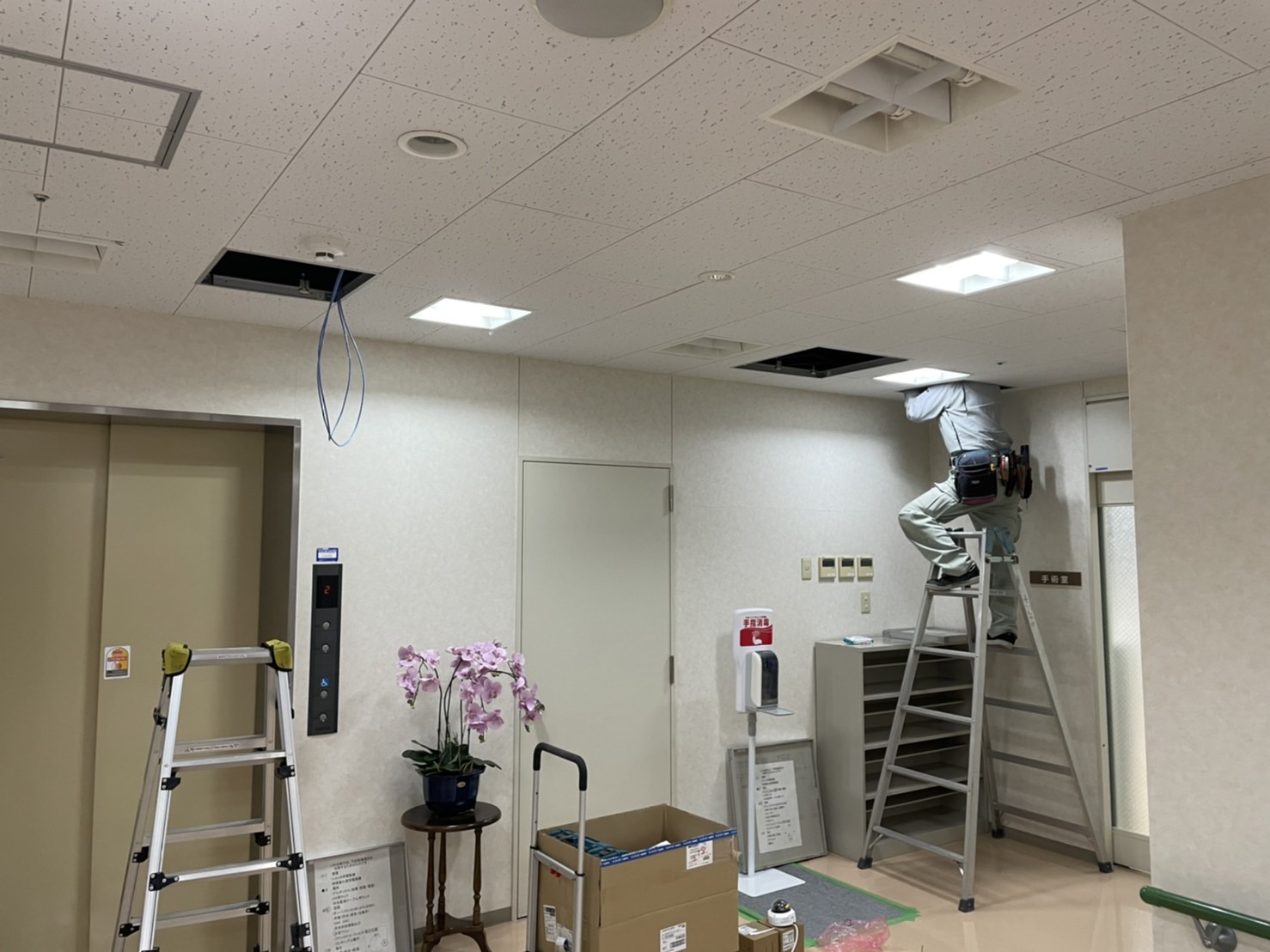 埼玉県内　某病院　ネットワークカメラ工事