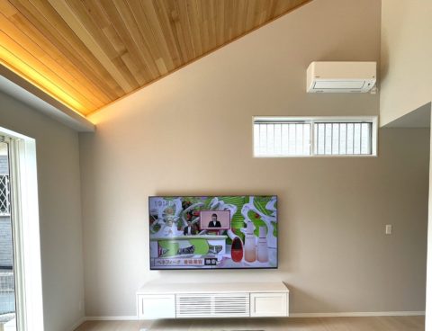 埼玉県久喜市　戸建住宅新築・電気設備・ TV壁掛設置工事